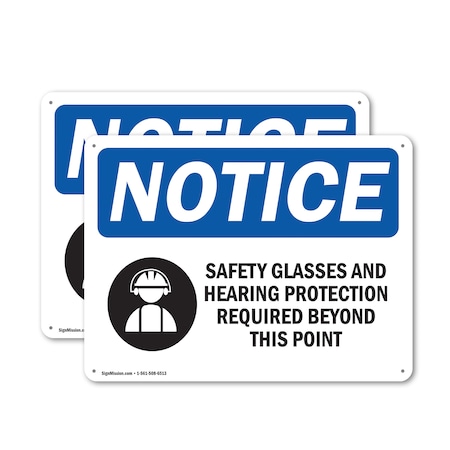 Signmission 18 in Height, 24 in Width, Plastic, Rectangle OS-2PACK-NS-P-1824-L-18156